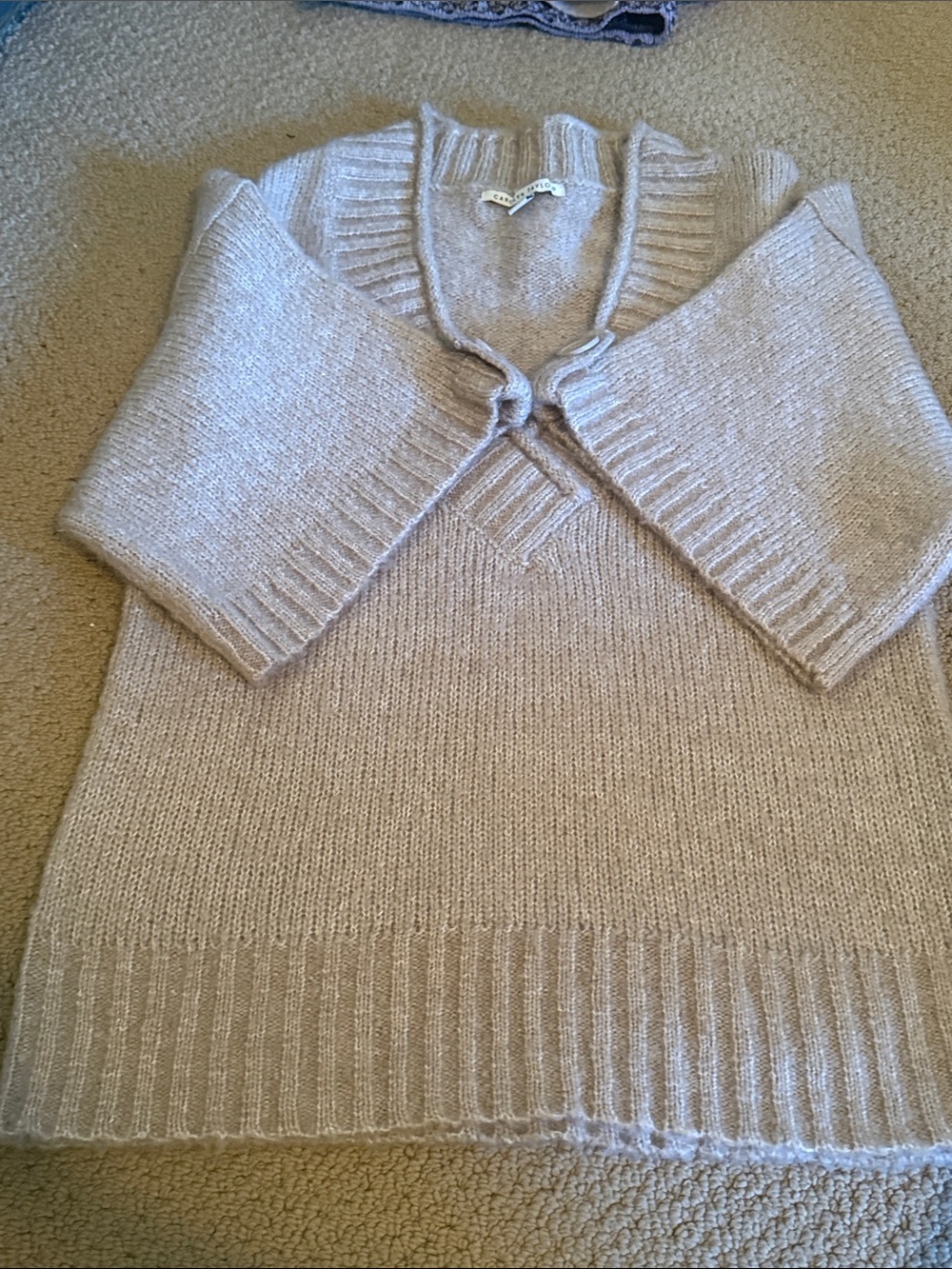 Carolyn Taylor Soft Cream Button Cardigan